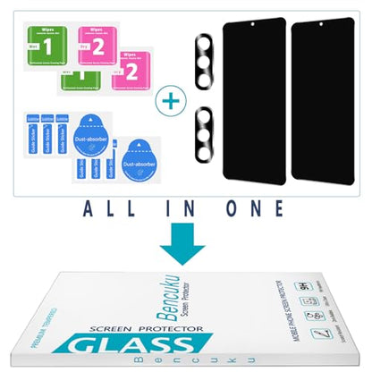 Privacy Screen Protector for Samsung Galaxy S23 5G Tempered Glass - color: Samsung Galaxy S23 5G-Black