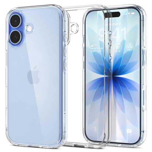 Spigen for iPhone 17 Case, Ultra Hybrid [TPU Covered Camera Control] [Anti-Yellowing] [No Magnet Ring] - Crystal Clear - color: Crystal Clear, size: iPhone 17