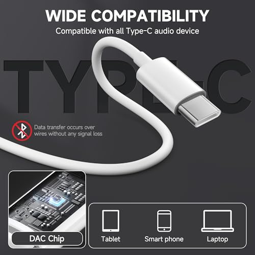 Wired Headphones USB C, [𝐀𝐩𝐩𝐥𝐞 MFi Certified] iPhone 17 Earphones Wired with USB-C Connector for iPhone 17/16/15 Pro Max Earbuds (Built-in Mic & Volume Control)