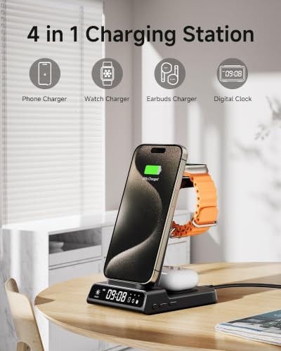 Wireless Charger for iPhone 18 Pro/18 Pro Max/17/16/15/14/13/12/11/X Series - color: Black