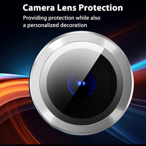 Zeking (2 Set) for iPad Air 13/ Air 11 M3 2025Camera Lens Protector, Scratch-Resistant HD Clarity Ultra-Thin 9H Tempered Glass with Aluminum Edging, Individual Metal Lens Cover(Grey) - color: Grey