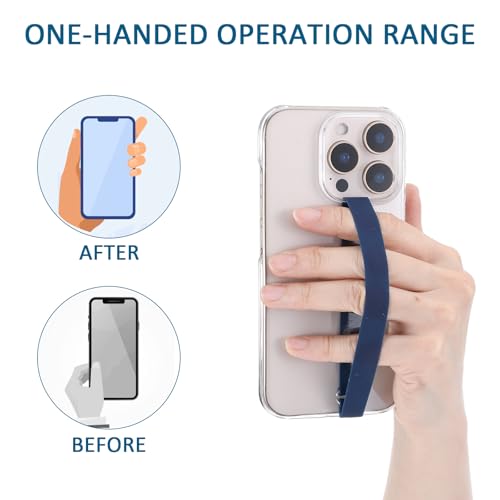 Mabor 3Pcs Reusable Silicone Phone Strap Grip Holder