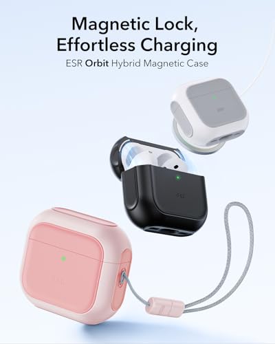 ESR for AirPods 5/4 Case (2026/2024), Compatible with MagSafe, Pink - color: Pink, size: AirPods 5&4 Case