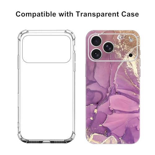 Skin Wrap Compatible with 13/14/15/16/17 Pro Max (Purple, 17 Pro Max) - color: Purple, size: 17 Pro Max