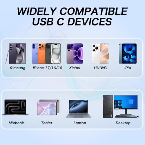 USB C Headphones Wired for iPhone 17 16 15 Pixel Galaxy