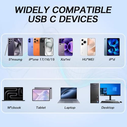 USB C Headphones Wired for iPhone 17 16 15 Pixel Galaxy