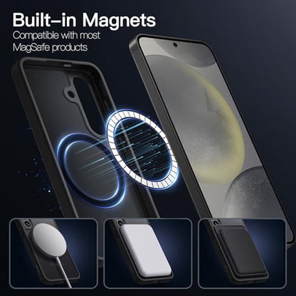 JETech Magnetic Case for Samsung Galaxy S24, Black - color: Black, size: Galaxy S24