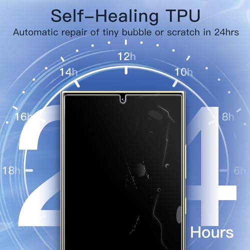 JETech TPU Privacy Screen Protector for Samsung Galaxy S24 Ultra, 2+2 Pack