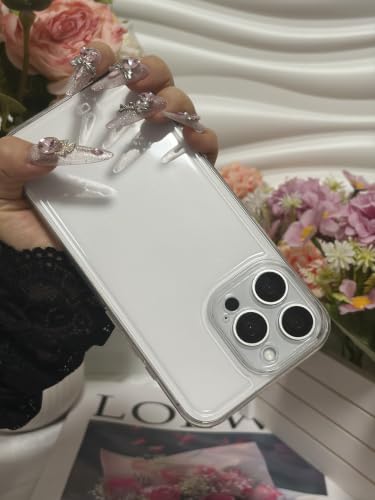 Case Compatible with iPhone 16 Pro Max, Non-Yellowing Shockproof Anti-Scratch Clear Soft Phone Cover with Lens Protector - Clear - color: Clear, size: iPhone 16 Pro Max