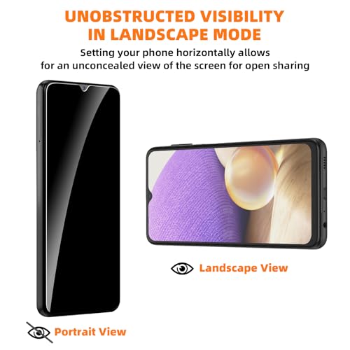 3 Pack Privacy Screen Protector for Samsung Galaxy A32 5G - size: [Privacy] Galaxy A32 (3 Pack)