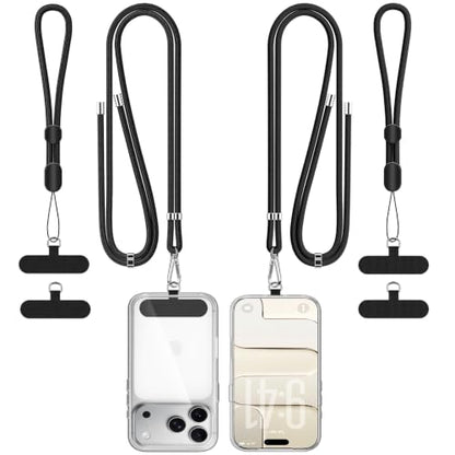 for Phone Lanyard,Anti Theft Travel Essentials - color: A-black+black