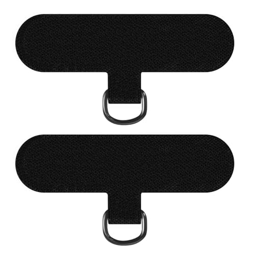 Phone Lanyard Clip Tether Tab, Smartphone Crossbody Strap Replacement Part for Cases（1 Pack Black Nylon） - color: Black