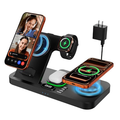 3 in 1 Charging Station for Apple Devices,ATravel Wireless Charger Dock for iPhone 16