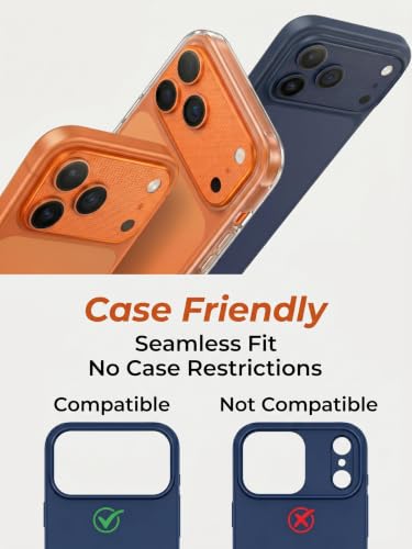 LITO Metal Camera Lens Protector for iPhone 17 Pro Max, Deep Blue - color: Deep Blue