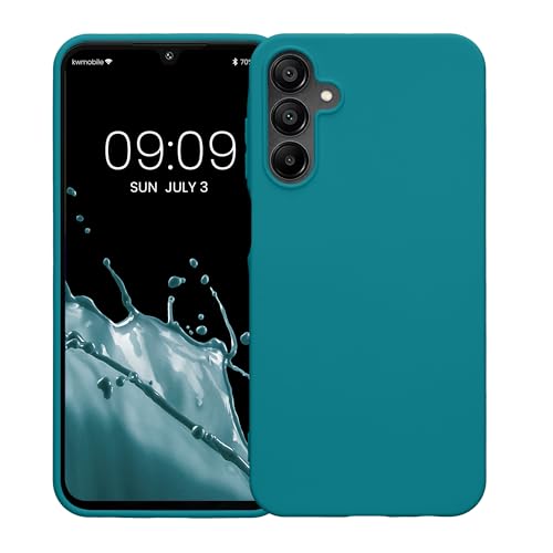 kwmobile Case Compatible with Samsung Galaxy A15 5G Case - Soft Slim Protective TPU Silicone Cover - Teal Matte - color: teal matte, size: Galaxy A15 5G