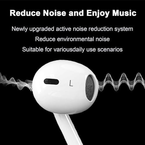 2 Pack for iPhone Headphones Wired Earbuds, in-Ear Headphones with Lighting Connector, Earphones Built in Microphone & Volume Control, Compatible with iPhone 14 13 12 11 XR XS X 8 7 Pro Pro Max Plus