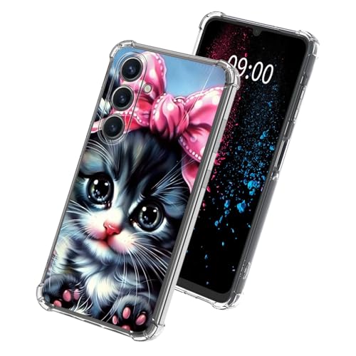 Baby Cat Phone Case for Samsung Galaxy S24, Clear Soft TPU Case with Shockproof Corners Slim Transparent Protective Cover for Galaxy S24 - color: Baby Cat, size: 6.2" Galaxy S24