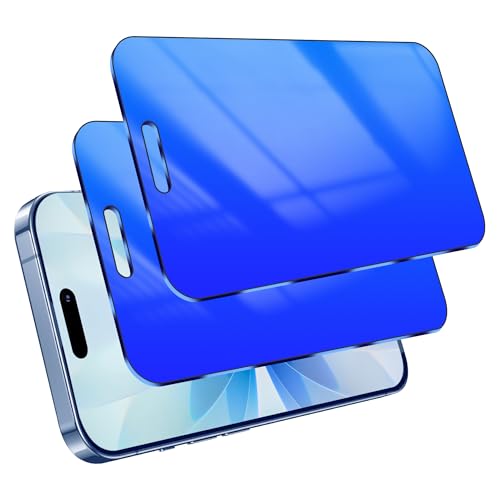 2 Pack Privacy Screen Protector for iPhone 17 6.3 inch Blue - color: For iphone 17 Blue