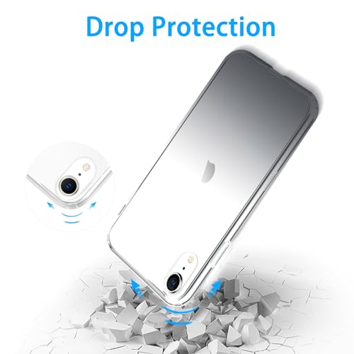 JJGoo Compatible with iPhone XR Case Clear Soft Transparent Shockproof Protective Slim Thin Bumper Phone Cover for XR, Gradient Black - color: Gradient Black