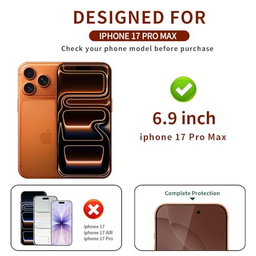 Privacy Screen Protector for iPhone 17 Pro Max 2 Pack Gradient Green - color: iphone 17 Pro Max Green