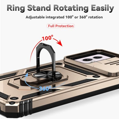 SunStory for Motorola Moto G Power 5G 2024 Case with Kickstand,Gold - color: Gold