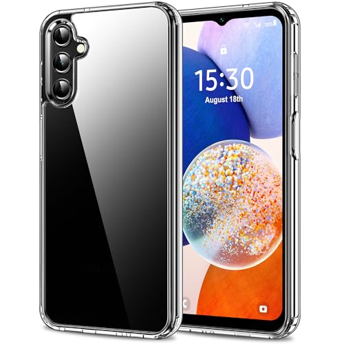 HOOMIL Case for Samsung Galaxy A14, Non-Yellowing, Drop Protection, Anti-Scratch Transparent Hard Back Phone Cover - Crystal Clear - color: Clear, size: A14 4G/5G