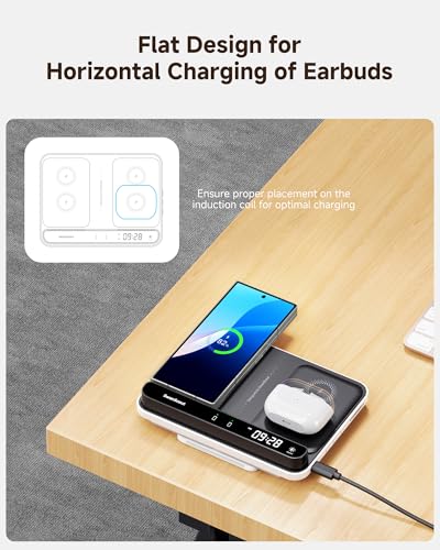 Wireless Charger for Samsung Z Fold 8 Ultra/7/6/5/4/3, Dual Phone Charger
