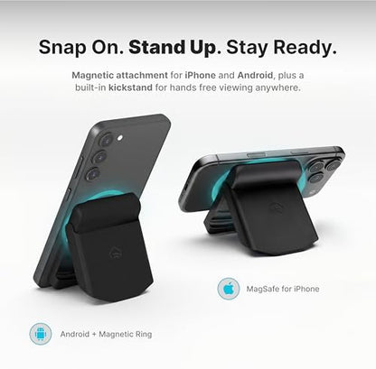 Magnetic Wireless Earbuds, Sticks to MagSafe iPhone, ANC, Black - color: Black Pearl