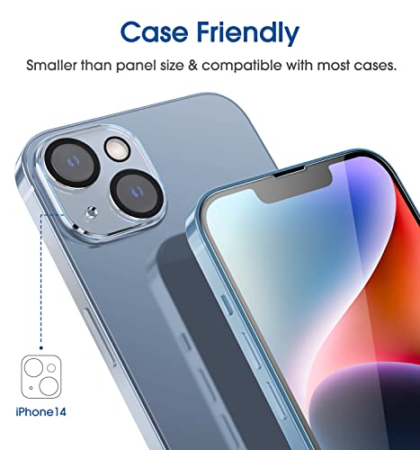 amFilm OneTouch for iPhone 14 Screen Protector 6.1'' Tempered Glass - size: IPH14-6.1”