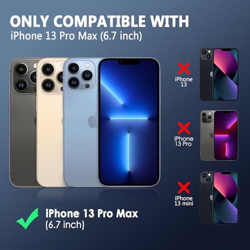 FanTEK Phone Case Compatible with iPhone 13 Pro Max Case, Anti-Scratch & Fingerprint Phone Case Protective Cover, Matte Black - size: iPhone 13 Pro Max