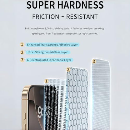 3 Pack Tempered Glass Screen Protector for iPhone 17 air with Auto-Alignment Kit, Auto Dust, 9H+ Military Grade Shatterproof, Glass Film, HD Clear, Case Friendly