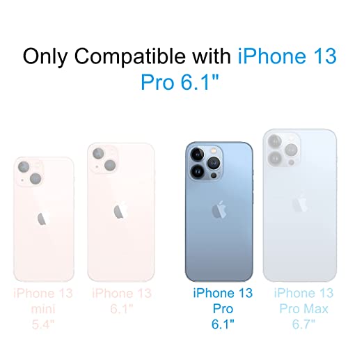 for iPhone 13 Pro Clear Card Case, Protective Shockproof TPU Slim Wallet Case with Card Holder Compatible with MagSafe - size: iPhone 13 Pro