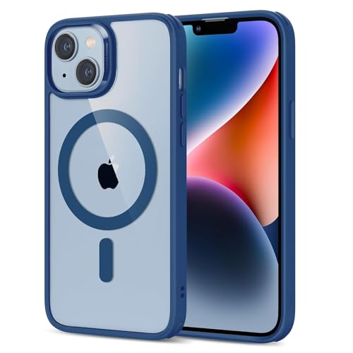 ESR for iPhone 14 Case/iPhone 13 Case, Compatible with MagSafe, Shockproof Military-Grade Protection, Magnetic Phone Case for iPhone 14/13, Classic Series (HaloLock), Clear Blue - color: B-Clear Blue, size: iPhone 14/13 6.1 inch