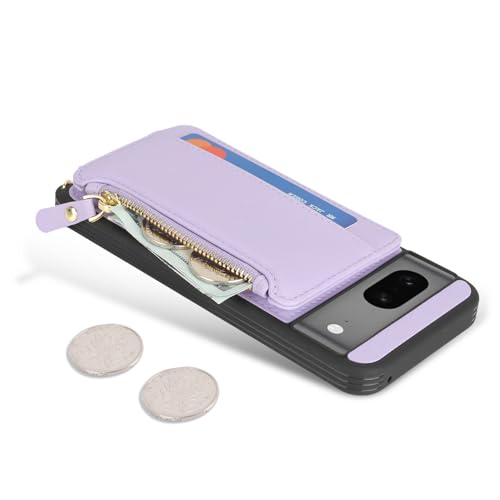 Cavor Compatible with Google Pixel 7 Case Wallet, Purple - color: Purple, size: Google Pixel 7