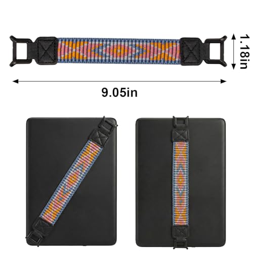 Threetols Hand Strap for Kindle Accessories High-Elasticity Versatile Hand Strap Lightweight Finger Grip Holder（Blue - color: style 3