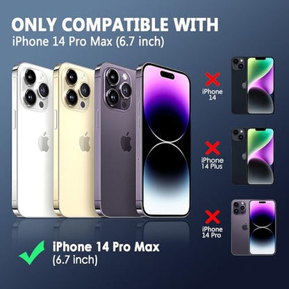 FanTEK Phone Case Compatible with iPhone 14 Pro Max Case, Anti-Scratch & Fingerprint Phone Case Protective Cover, Matte Black - size: iPhone 14 Pro Max