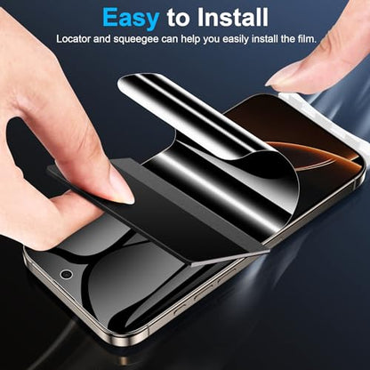 LYWHL 2 Pack for iPhone 16 Pro Max Privacy Screen Protector [Like Original Touch Sensitivity], Anti-Spy Private iPhone 16 Pro Max Film [Non-Glass], Case Friendly, Scratch-Resistant, Self-Healing - size: 6.9 inch - iPhone 16 Pro Max
