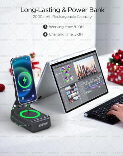 Induction Speaker with Phone Stand, Christmas & Birthday Gifts for Men, Women, Teens, White Elephant & Stocking Stuffer Gifts for Adults, Wireless Bluetooth Speaker for iPhone/Android/Tablets - color: Gray