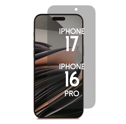 Privacy Screen Protector for iPhone 17/16Pro - Blue Light Blocking Privacy Tempered Glass 6.3" with Alignment Tool Kit [1 Pack] - / Anti-Fingerprint/Scratch Resistant/Case Friendly - size: iPhone 16Pro /17