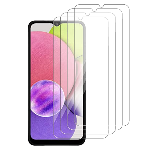 [4 Pack] iCsapr Glass Screen Protector Compatible for Samsung Galaxy A03s /Galaxy A03 Core /Galaxy A03[9H Hardness]-HD Screen Tempered Glass, Scratch Resistant, Easy Install [Case Friendly][Bubble Free] - size: Galaxy A03s / A03 Core /A03