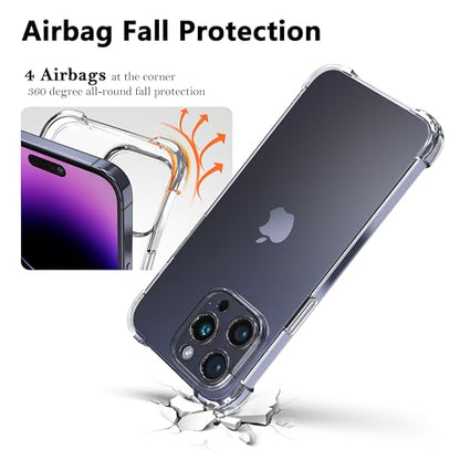IAIYOXI Clear Case for iPhone 11 Pro - Crystal Clear Military Grade Drop Protection, Non-Yellowing Armor, Shockproof Protective Cover, Compatible with iPhone 11 Pro (iPhone 11 Pro) - size: iPhone 11 Pro