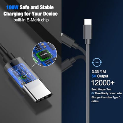 140W USB C Car Charger Super Fast Charging for iPhone Duo/18 Pro Max/Laptop