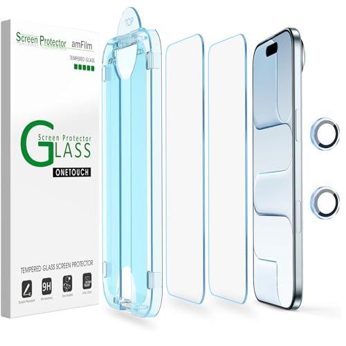 amFilm OneTouch for iPhone Air Screen Protector 6.5'' Tempered Glass - size: 17-6.5”