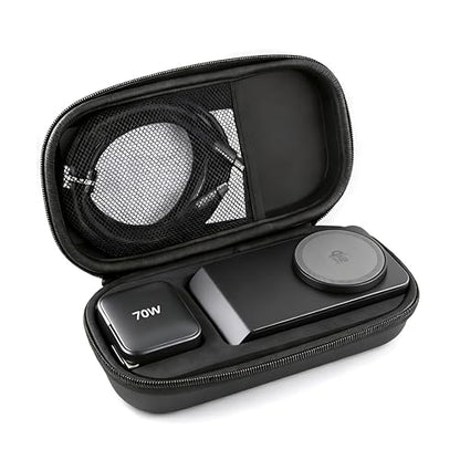 Travel Wireless Charger, 3-in-1 Charging Station, 25W Wireless Charger, Foldable,TEC Active Cooling, for iPhone 18/17, Apple Watch, AirPods(Within 2C1A Charger+6Ft Cable)