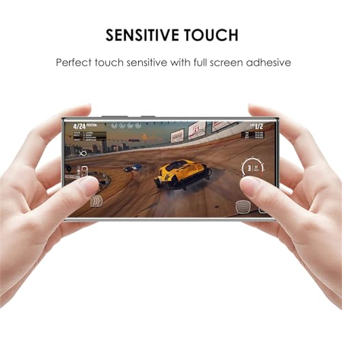 Galaxy S23 Ultra UV Tempered Glass Screen Protector [3 Pack], 9H Anti Scratch,Edge to Edge Coverage,Sensitive Touch,Fingerprint-ID Compatible - color: for Galaxy S23 Ultra (HD Glass)