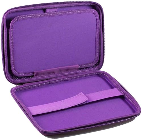 Navitech Purple Hard GPS Carry Case Compatible with Garmin Dezl LGV810 8" Truck Sat Nav