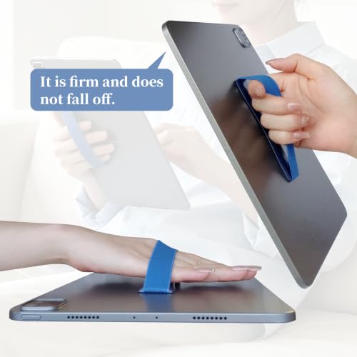 2 Pack Hand Holder Strap for iPad, Tablet & Large Phone, Handle Grip（Blue） - size: 2 Pack-Blue