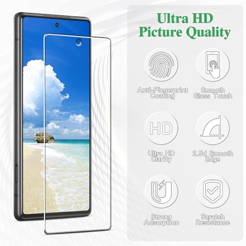 Pokolan 3 Pack Tempered Glass Screen Protecto for Google Pixel 7 - color: Clear, size: Google Pixel 7 6.3-incest