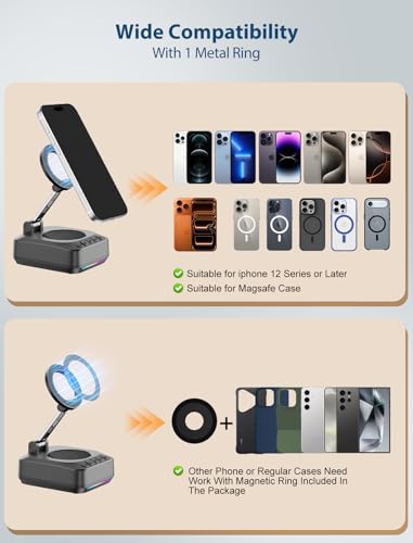 GBEAST Gifts for Men Women, for Magsafe Phone Stand with Bluetooth Speaker