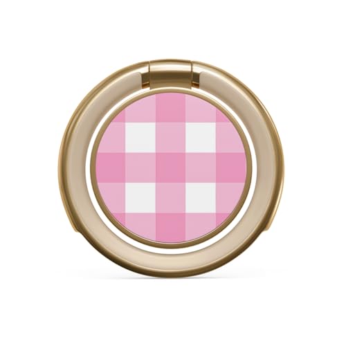 BURGA Cell Phone Ring, Holder Grip and Stand - Finger Phone Grip for Back of Smartphone Case, Kickstand 360 Rotation, Universal Ring for iPhone Samsung Galaxy Huawei Google Pixel, Stylish Accessories - color: Think Pink, style: Gold